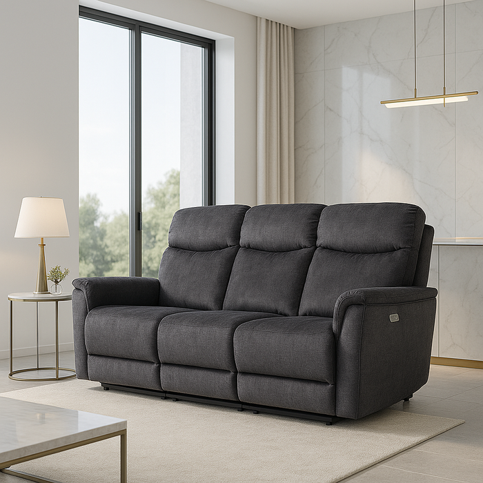 Mortimer 3 Seater Electric Recliner