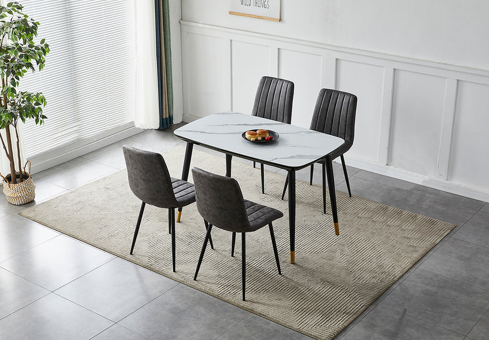 Napoli 4' Grey Table & 4 Napoli Chairs