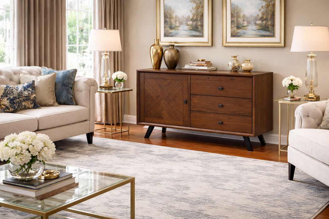 Nevada Double Sideboard 1 Door & 3 Drawer