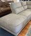 Nora Large Grey Corner Chaise with Electric Recliner