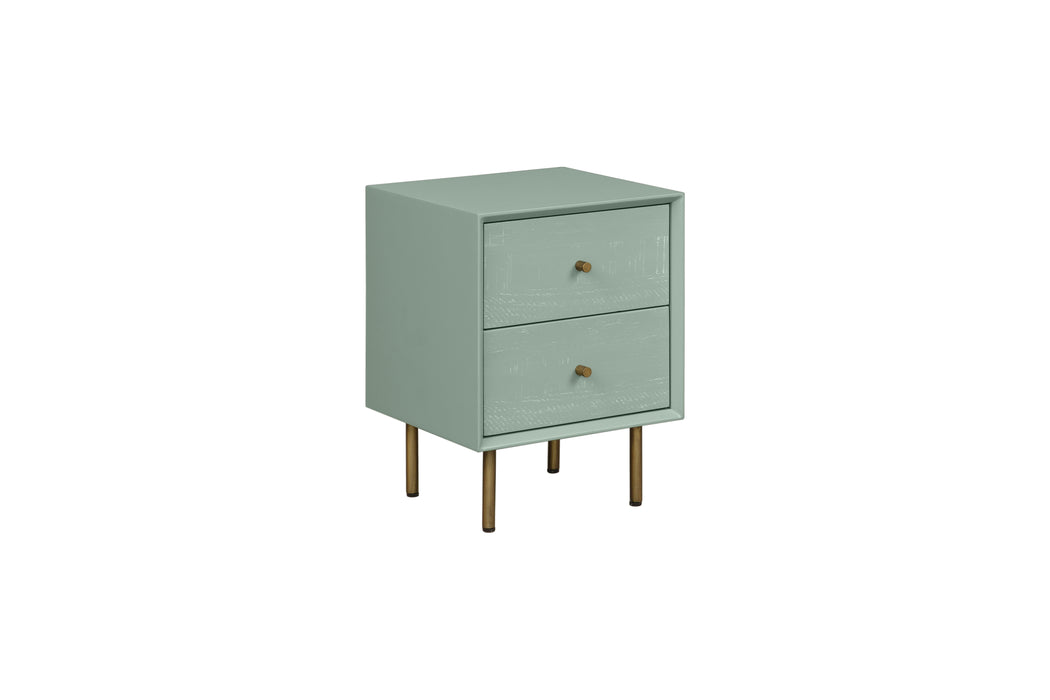 Olivia 2 Drawer Locker - Green