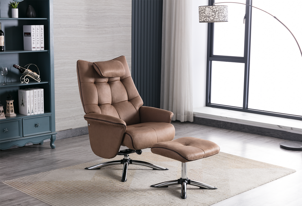 Orson Recliner Chair & Footstool