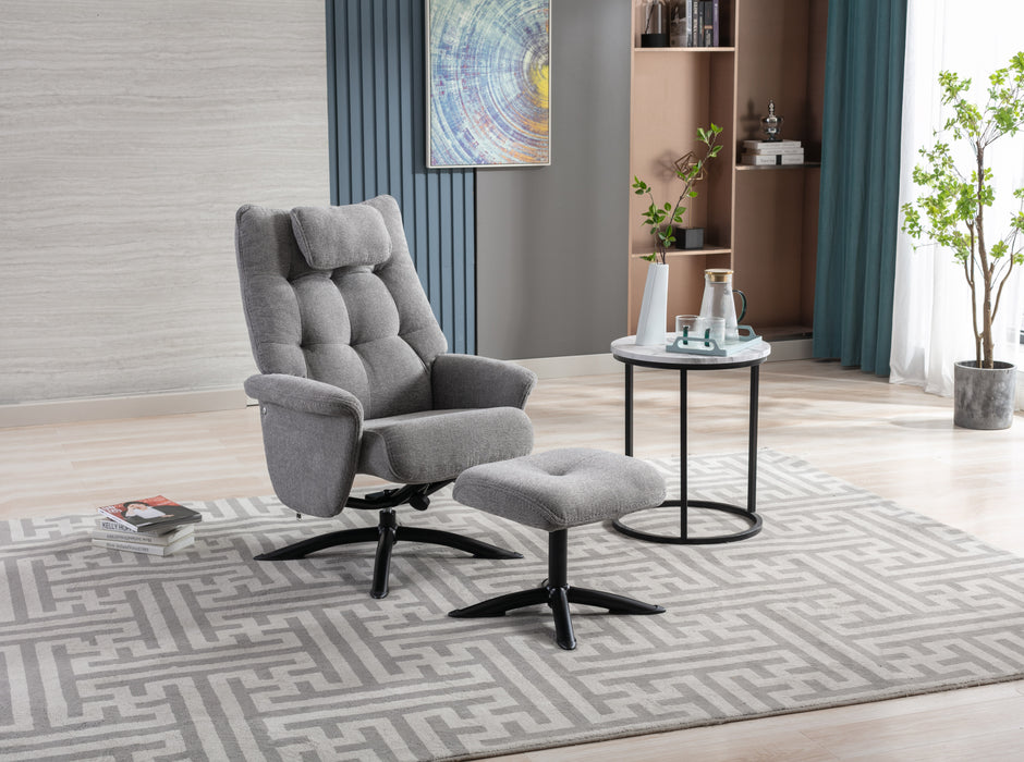 Orson Recliner Chair & Footstool