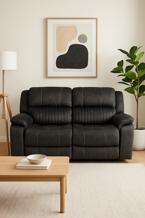 Oscar 2 Seater Recliner - Charcoal