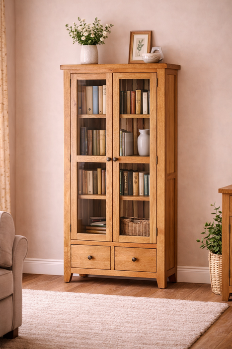 Oscar Double Display Cabinet