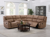 Oscar Manual Recliner Corner Sofa in Coffee