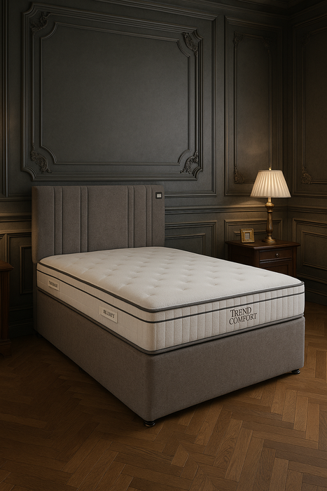 Oslo Bedframe and Headboard Grey