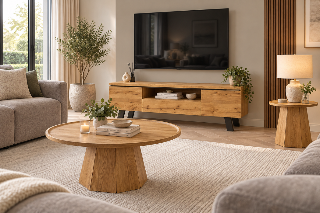 Ralph Oak TV Unit 1800