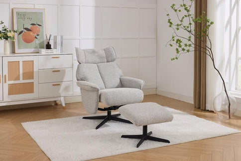 Reagan Swivel Leisure Chair & Footstool