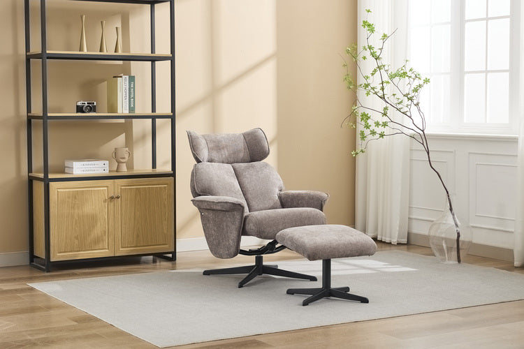 Reagan Swivel Leisure Chair & Footstool