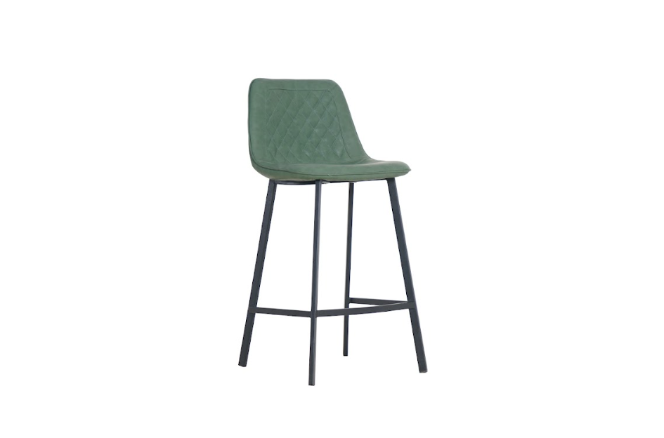Retro Bar Stool Green