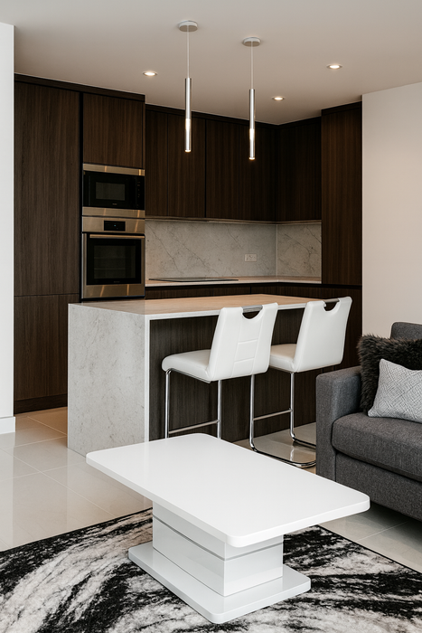 Rimini Bar Stool PU - Light Grey