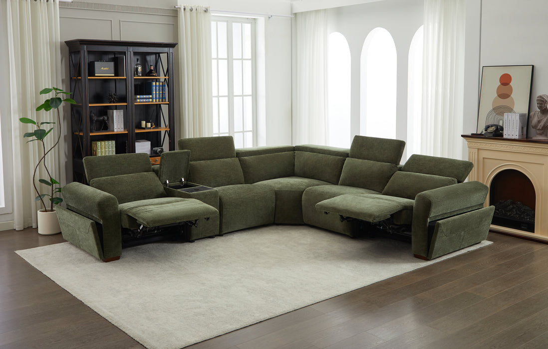 Rush Sectional Corner Sofa - Olive
