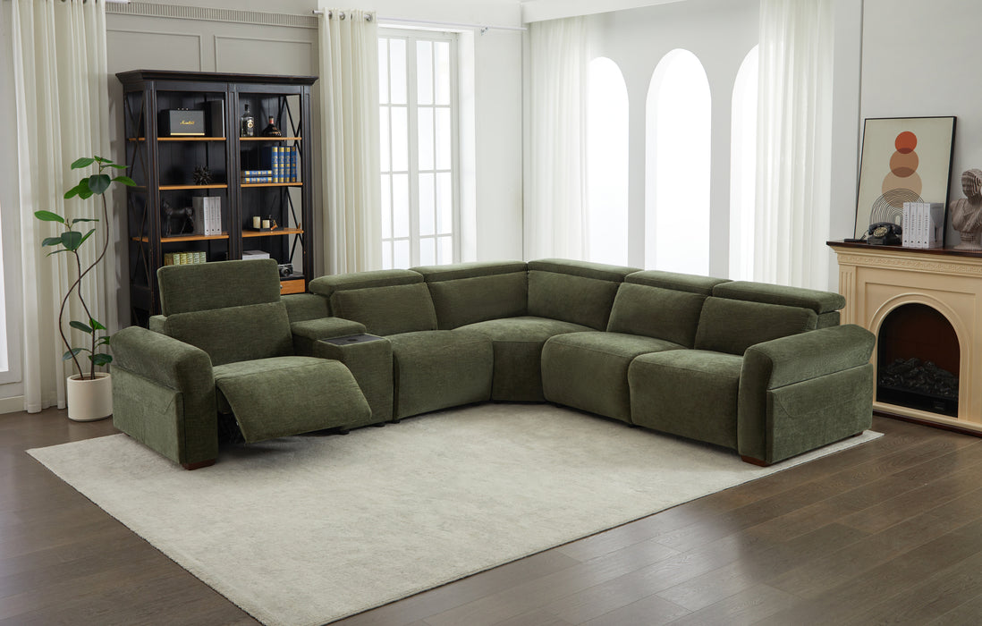 Rush Sectional Corner Sofa - Olive