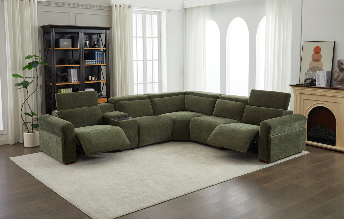 Rush Sectional Corner Sofa - Olive