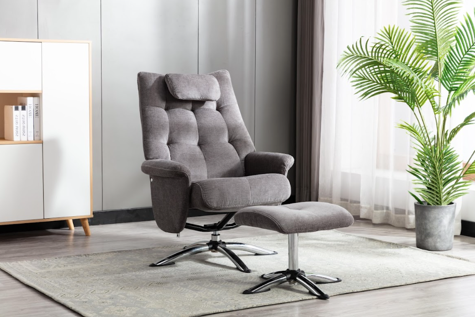 Orson Recliner Chair & Footstool