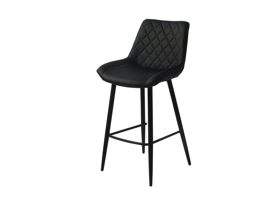 Silvia Bar Stool PU with Black Legs