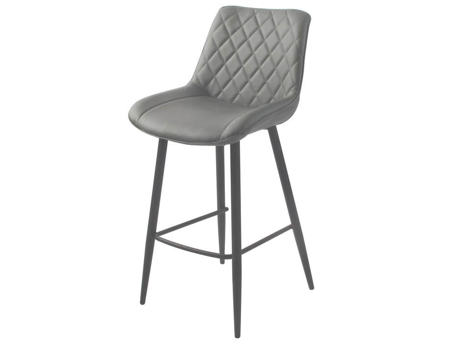 Silvia Bar Stool PU with Black Legs