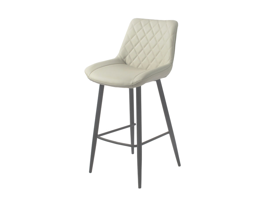 Silvia Bar Stool PU with Black Legs