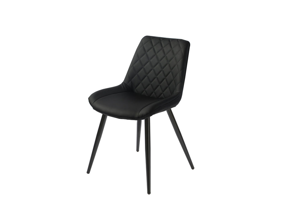 Silvia Chair PU - Black Legs