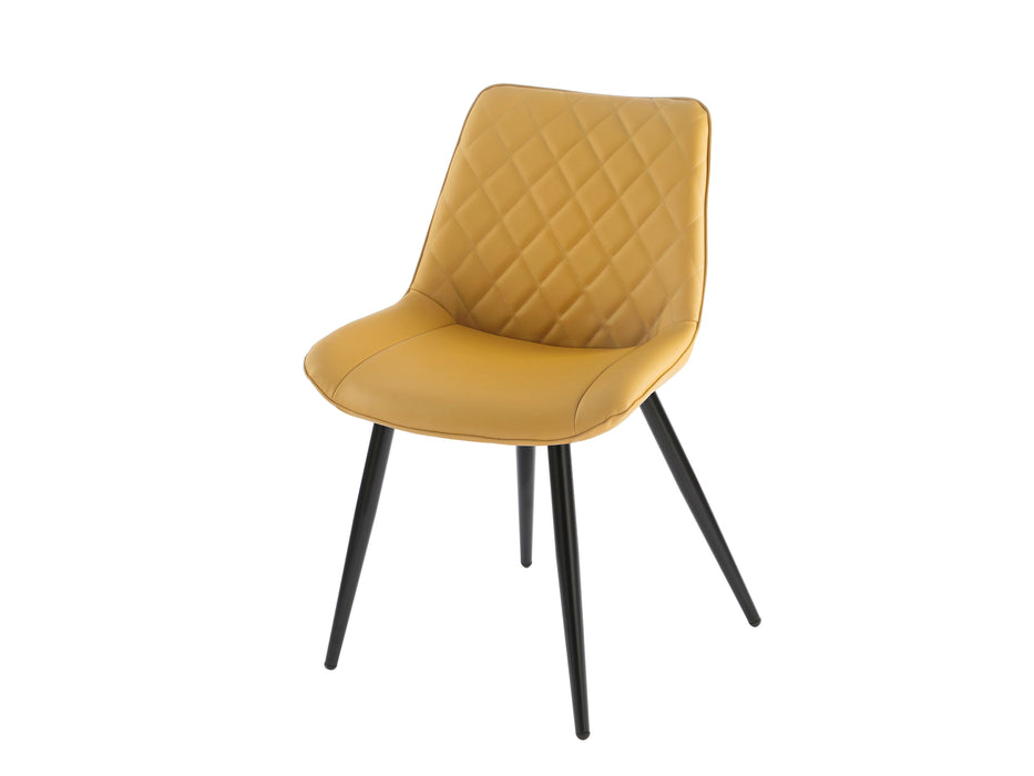 Silvia Chair PU - Black Legs