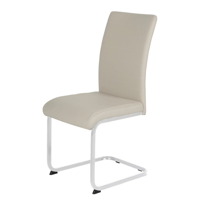 Liana Chair PU - Chrome Legs