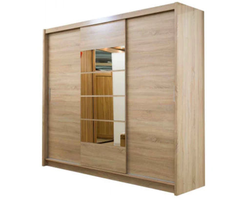 Toronto 2.5m Mirrored Oak Sliderobe