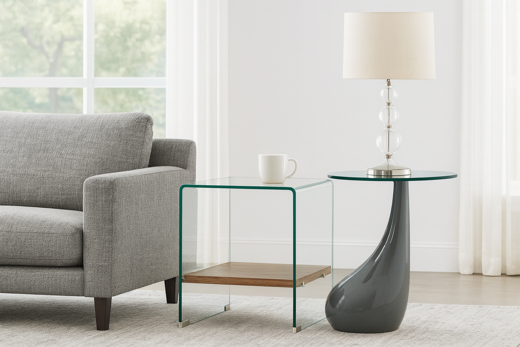 Vetro Lamp Table