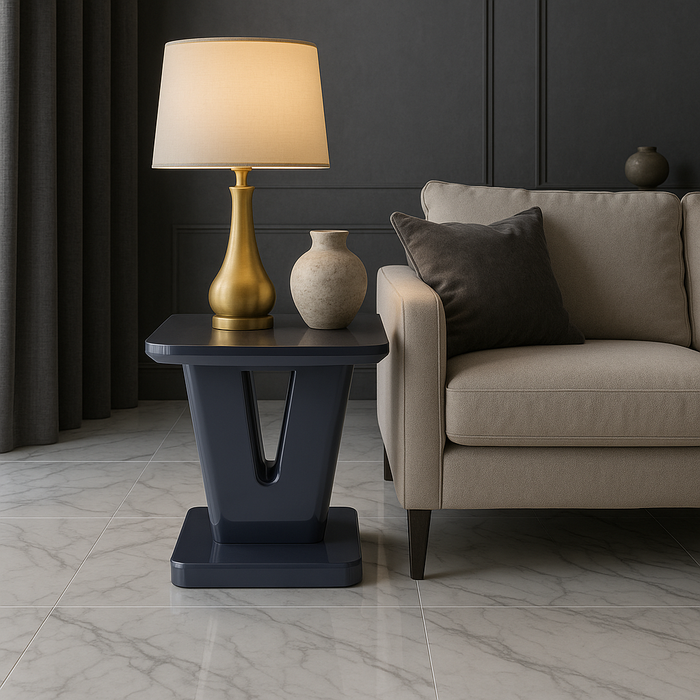 Vicenza Lamp Table - Dark Grey