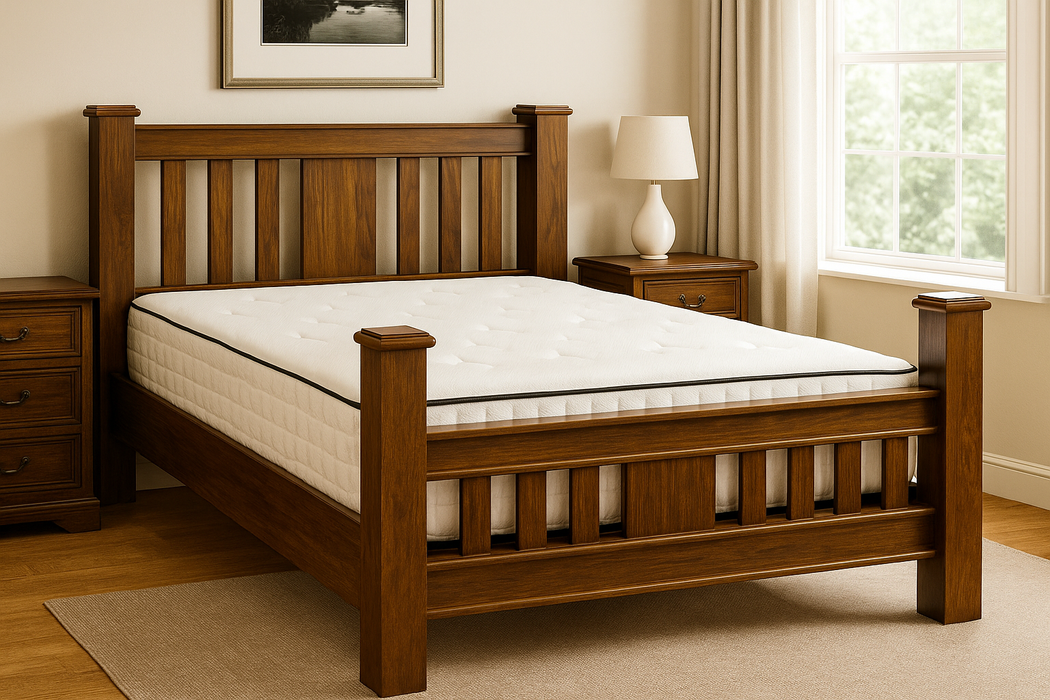 Windsor 5ft Bedframe, Mattress & 2 Lockers