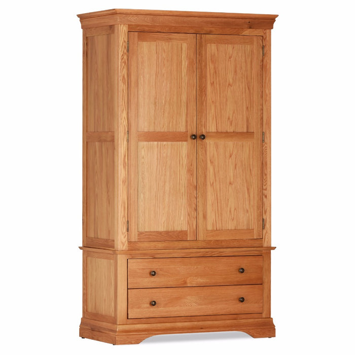 Delta Oak Double Wardrobe