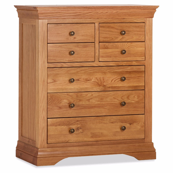 Delta Oak 3+4 Drawer Chest