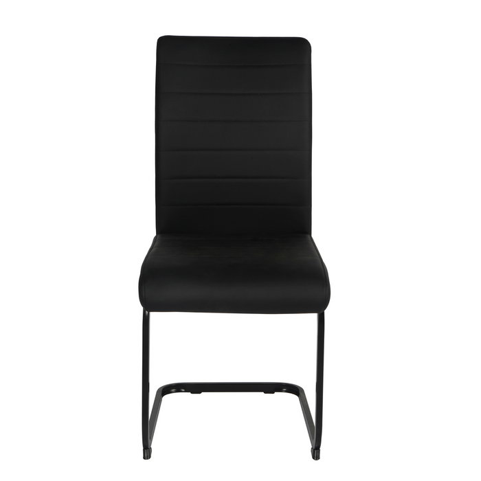 Liana PU Dining Chair - Black Legs