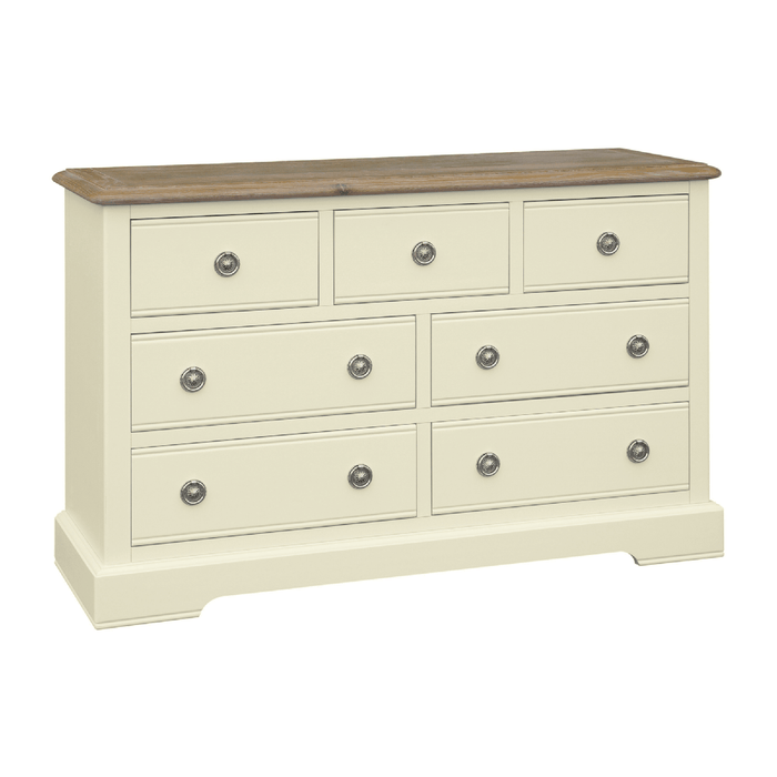 Meghan Oak 4+3 Drawer Wide Chest